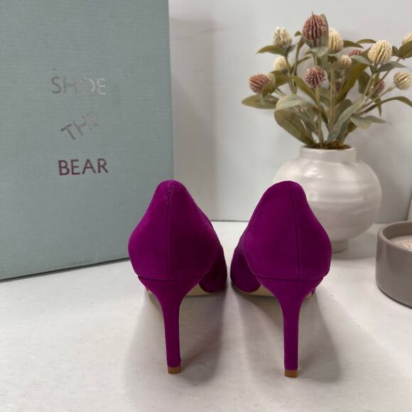 Shoe The Bear Cora Metal Toes Suede Heel Purple Women's 7/EU38 Tried On - Picture 3 of 11